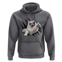 Funny Princess Cat With Featuring Scratch Effect Printed Hoodie This Is An Outrage