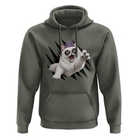 Funny Princess Cat With Featuring Scratch Effect Printed Hoodie This Is An Outrage