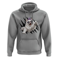 Funny Princess Cat With Featuring Scratch Effect Printed Hoodie This Is An Outrage