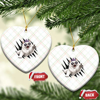 Funny Princess Cat With Featuring Scratch Effect Printed Ceramic Ornament This Is An Outrage