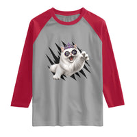 Funny Princess Cat With Featuring Scratch Effect Printed Raglan Shirt This Is An Outrage