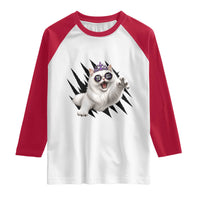 Funny Princess Cat With Featuring Scratch Effect Printed Raglan Shirt This Is An Outrage