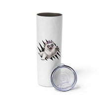 Funny Princess Cat With Featuring Scratch Effect Printed Skinny Tumbler This Is An Outrage