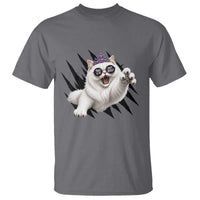 Funny Princess Cat With Featuring Scratch Effect Printed T Shirt This Is An Outrage