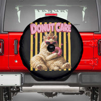 Funny Princess Cat Eating Donut Spare Tire Cover Sci-Fi Book Lover Gift