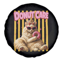 Funny Princess Cat Eating Donut Spare Tire Cover Sci-Fi Book Lover Gift