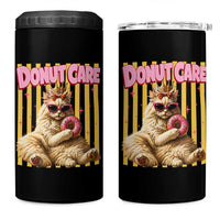 Funny Princess Cat Eating Donut 4 in 1 Can Cooler Tumbler Sci-Fi Book Lover Gift