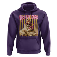 Funny Princess Cat Eating Donut Hoodie Sci-Fi Book Lover Gift