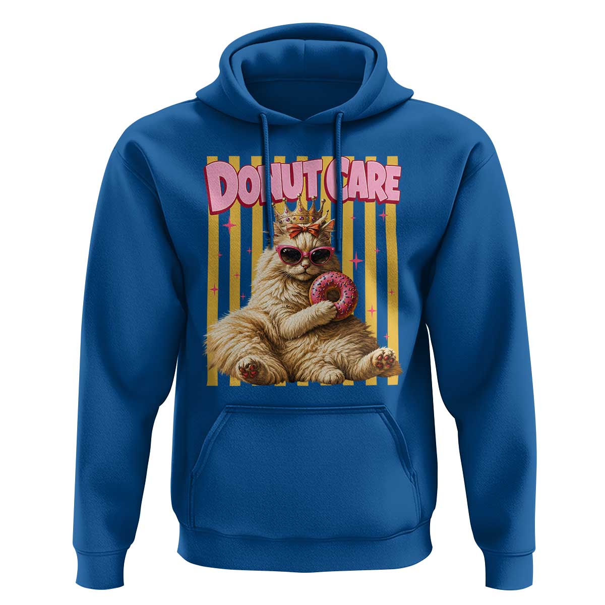 Funny Princess Cat Eating Donut Hoodie Sci-Fi Book Lover Gift