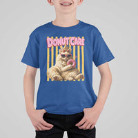 Funny Princess Cat Eating Donut T Shirt For Kid Sci-Fi Book Lover Gift