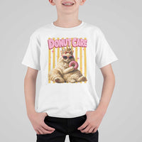 Funny Princess Cat Eating Donut T Shirt For Kid Sci-Fi Book Lover Gift