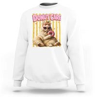 Funny Princess Cat Eating Donut Sweatshirt Sci-Fi Book Lover Gift