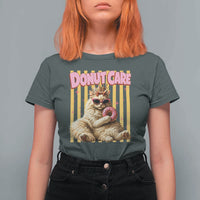 Funny Princess Cat Eating Donut T Shirt For Women Sci-Fi Book Lover Gift