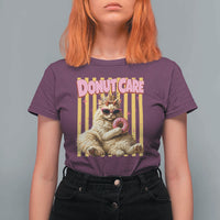 Funny Princess Cat Eating Donut T Shirt For Women Sci-Fi Book Lover Gift