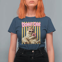 Funny Princess Cat Eating Donut T Shirt For Women Sci-Fi Book Lover Gift