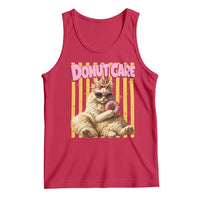 Funny Princess Cat Eating Donut Tank Top Sci-Fi Book Lover Gift