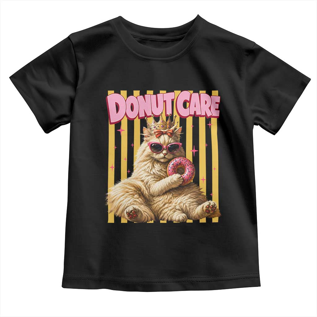 Funny Princess Cat Eating Donut Toddler T Shirt Sci-Fi Book Lover Gift