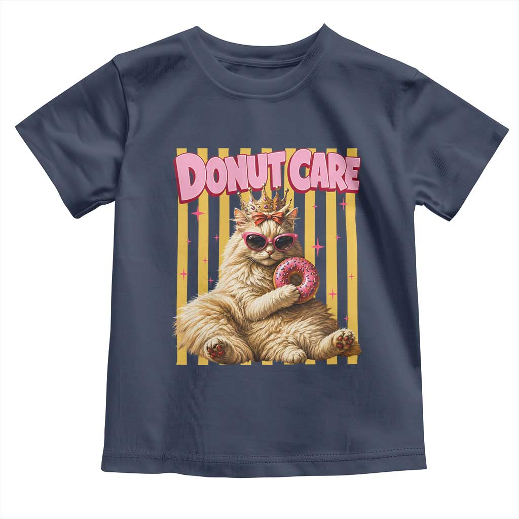 Funny Princess Cat Eating Donut Toddler T Shirt Sci-Fi Book Lover Gift