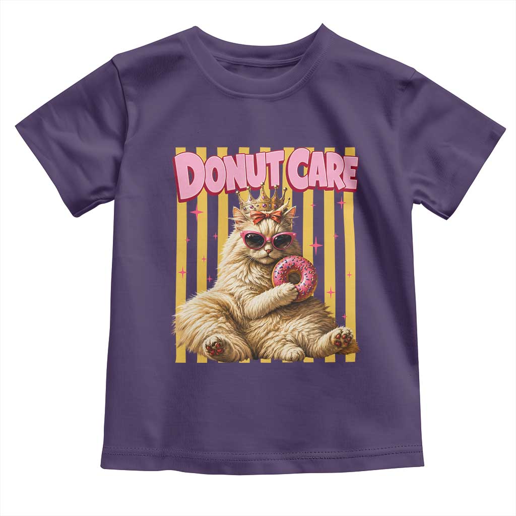 Funny Princess Cat Eating Donut Toddler T Shirt Sci-Fi Book Lover Gift