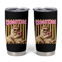 Funny Princess Cat Eating Donut Tumbler Cup Sci-Fi Book Lover Gift