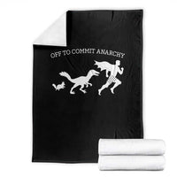 Funny Princess Cat Sci Fi Gift Throw Blanket Off To Commit Anarchy