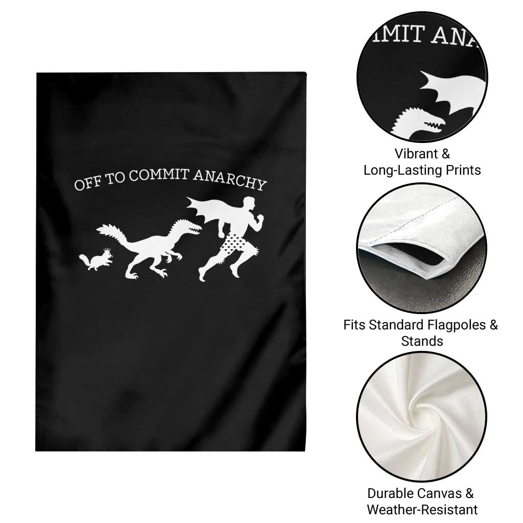 Funny Princess Cat Sci Fi Gift Garden Flag Off To Commit Anarchy