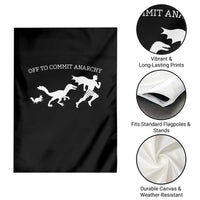 Funny Princess Cat Sci Fi Gift Garden Flag Off To Commit Anarchy