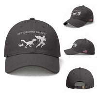 Funny Princess Cat Sci Fi Gift Baseball Cap Off To Commit Anarchy