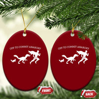 Funny Princess Cat Sci Fi Gift Ceramic Ornament Off To Commit Anarchy