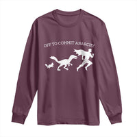 Funny Princess Cat Sci Fi Gift Long Sleeve Shirt Off To Commit Anarchy