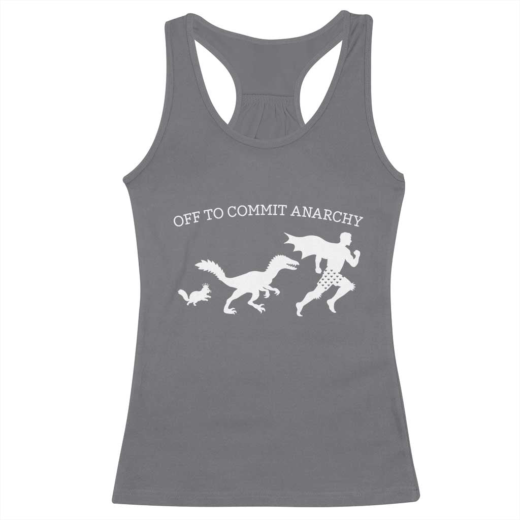 Funny Princess Cat Sci Fi Gift Racerback Tank Top Off To Commit Anarchy