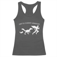 Funny Princess Cat Sci Fi Gift Racerback Tank Top Off To Commit Anarchy