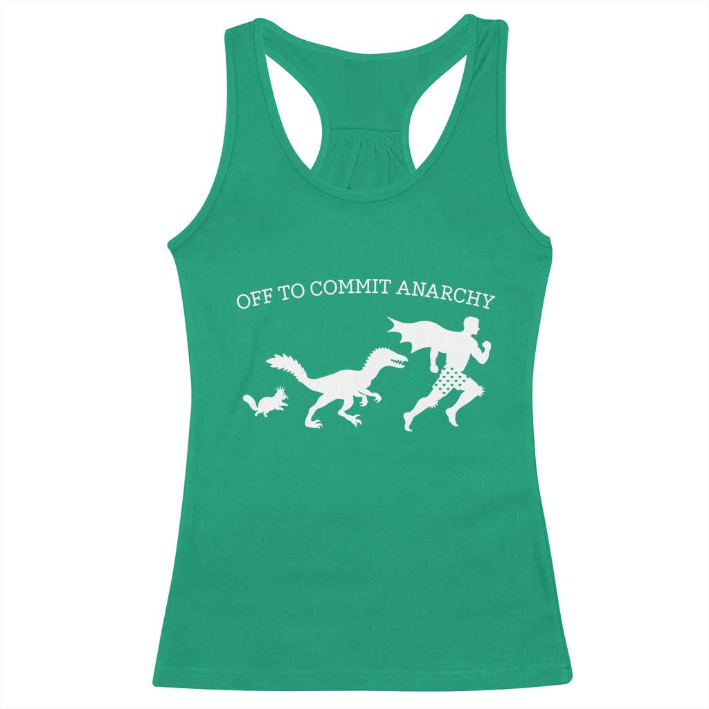 Funny Princess Cat Sci Fi Gift Racerback Tank Top Off To Commit Anarchy