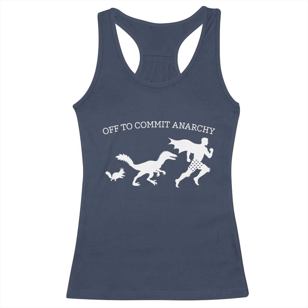 Funny Princess Cat Sci Fi Gift Racerback Tank Top Off To Commit Anarchy