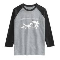 Funny Princess Cat Sci Fi Gift Raglan Shirt Off To Commit Anarchy