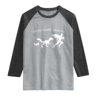 Funny Princess Cat Sci Fi Gift Raglan Shirt Off To Commit Anarchy