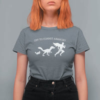 Funny Princess Cat Sci Fi Gift T Shirt For Women Off To Commit Anarchy