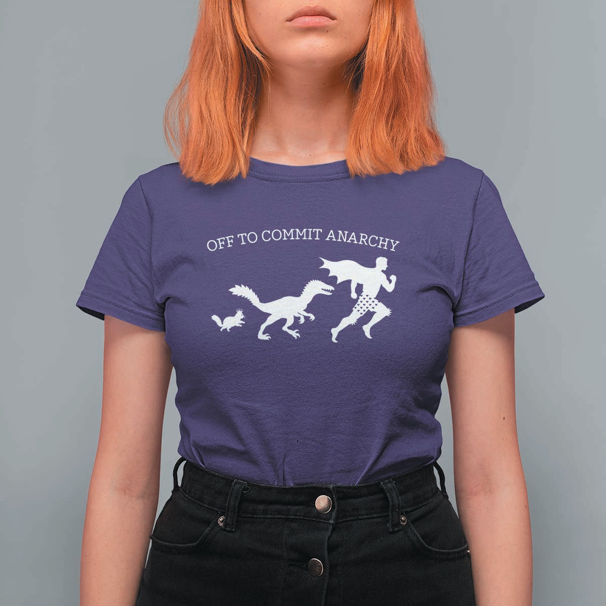 Funny Princess Cat Sci Fi Gift T Shirt For Women Off To Commit Anarchy