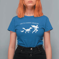 Funny Princess Cat Sci Fi Gift T Shirt For Women Off To Commit Anarchy