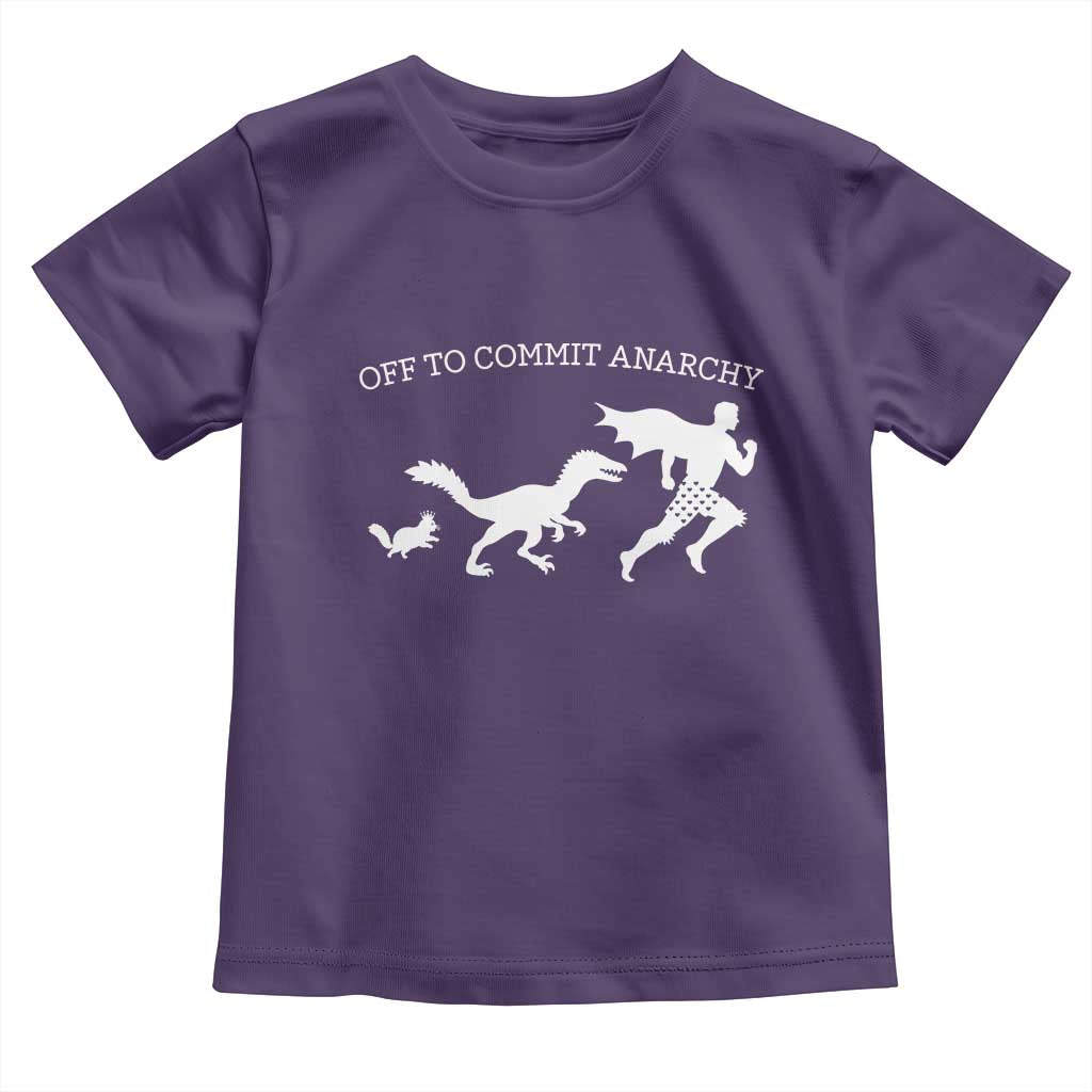 Funny Princess Cat Sci Fi Gift Toddler T Shirt Off To Commit Anarchy