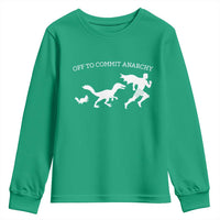 Funny Princess Cat Sci Fi Gift Youth Sweatshirt Off To Commit Anarchy