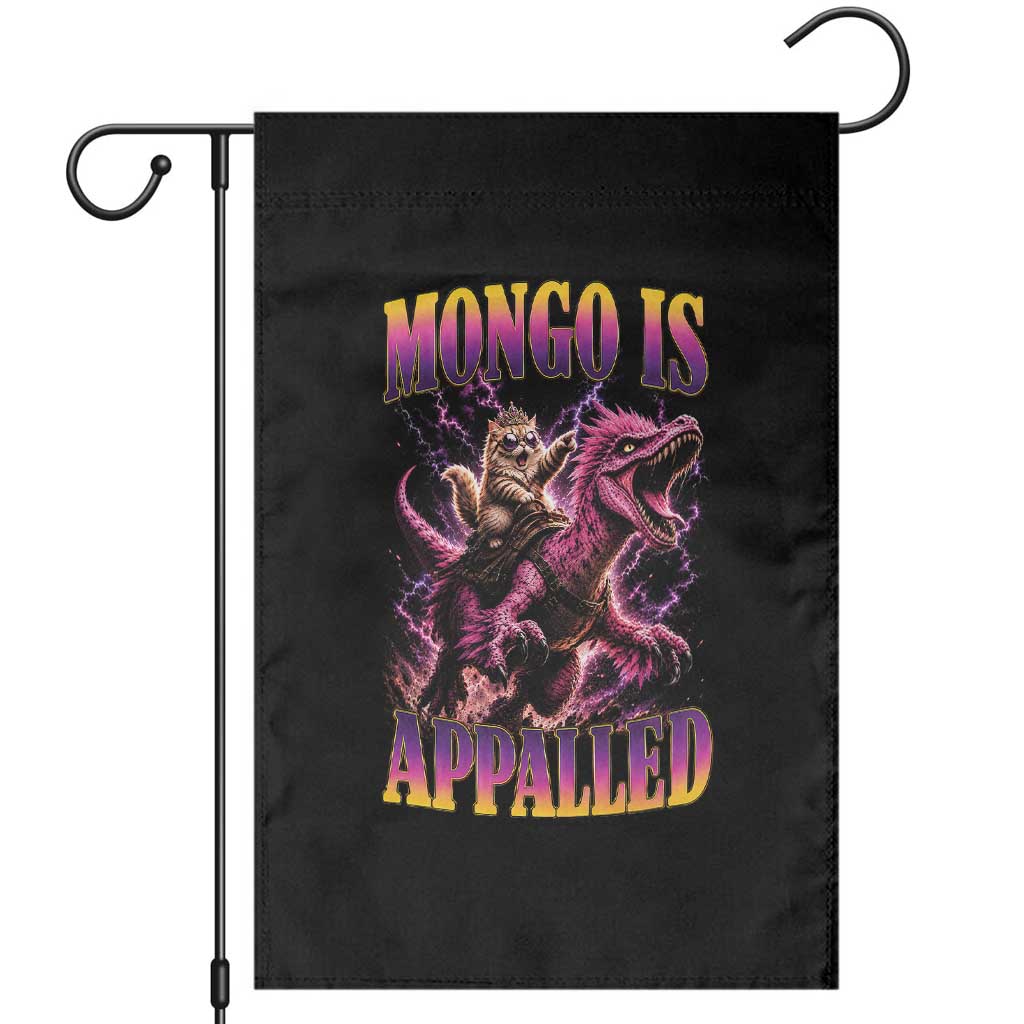 Fantasy Book Reader Geeky Cat Lover Garden Flag Mongo Is Appalled