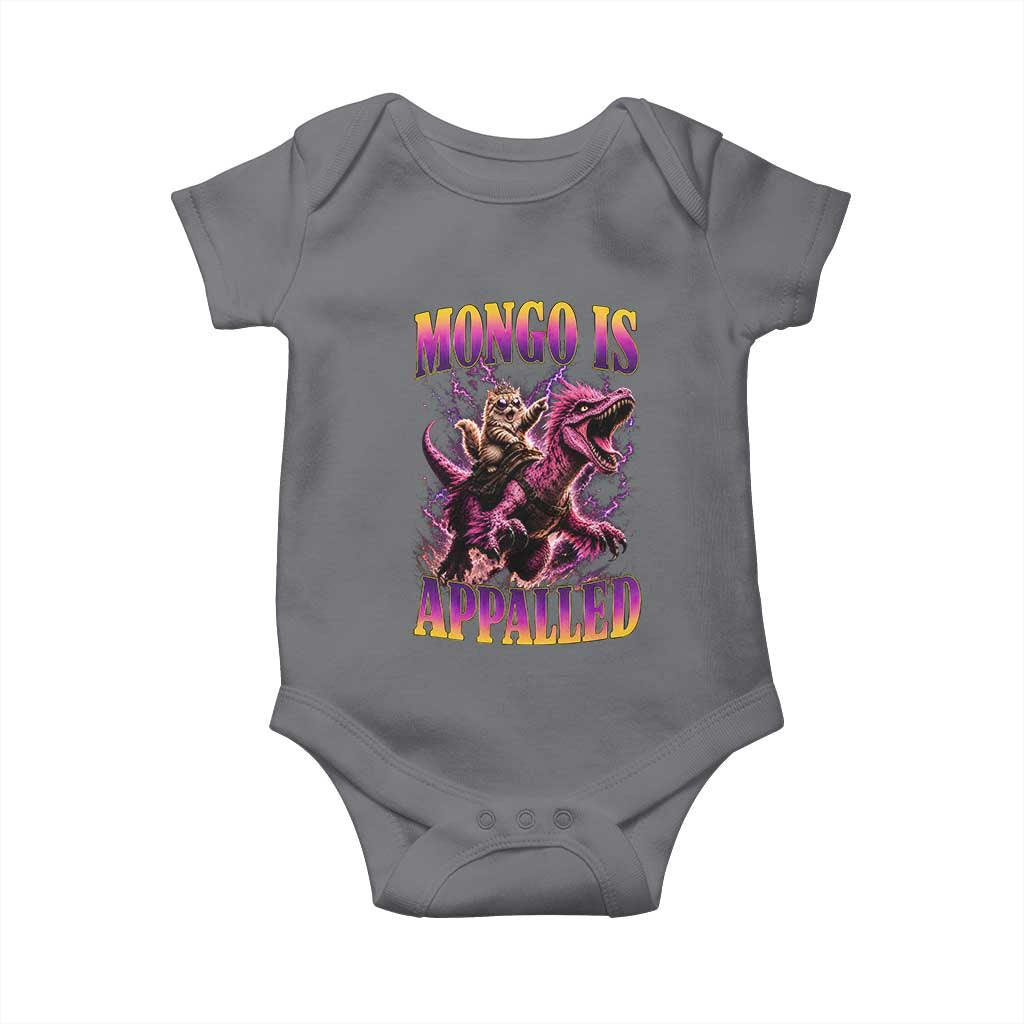 Fantasy Book Reader Geeky Cat Lover Baby Onesie Mongo Is Appalled