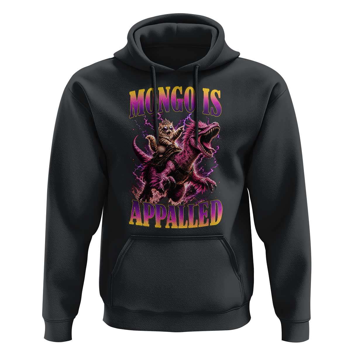 Fantasy Book Reader Geeky Cat Lover Hoodie Mongo Is Appalled