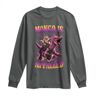 Fantasy Book Reader Geeky Cat Lover Long Sleeve Shirt Mongo Is Appalled