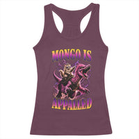 Fantasy Book Reader Geeky Cat Lover Racerback Tank Top Mongo Is Appalled
