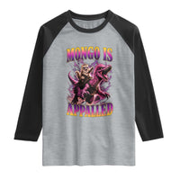 Fantasy Book Reader Geeky Cat Lover Raglan Shirt Mongo Is Appalled