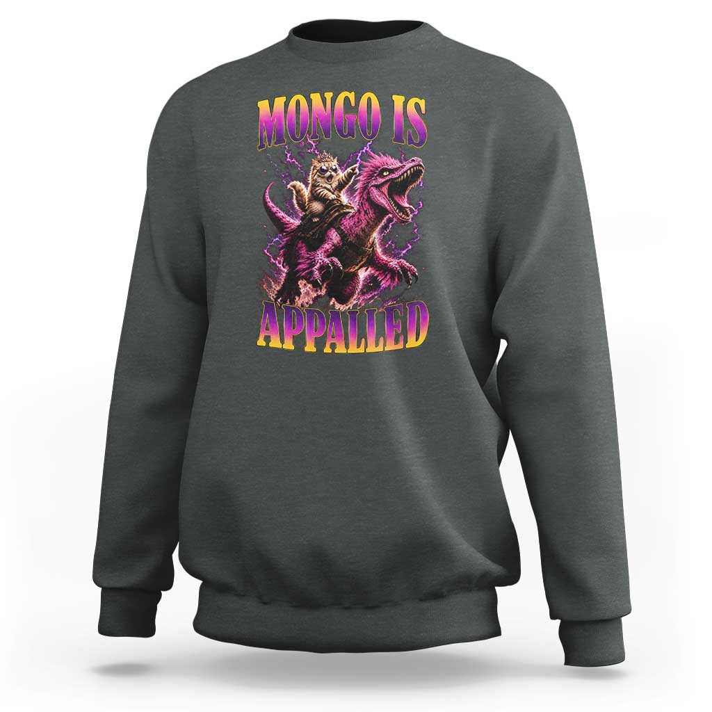 Fantasy Book Reader Geeky Cat Lover Sweatshirt Mongo Is Appalled