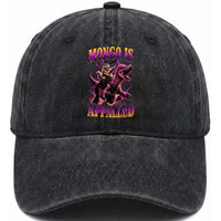Fantasy Book Reader Geeky Cat Lover Washed Cotton Baseball Cap Mongo Is Appalled