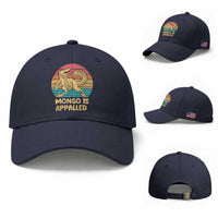 Mongo Is Appalled Baseball Cap Funny Dinosaur Gamer Book Lover Retro Gift